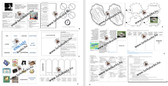 Ízelítő Fehér Klára: Lesz nekem egy szigetem című művéhez készített lapbook oldalairól